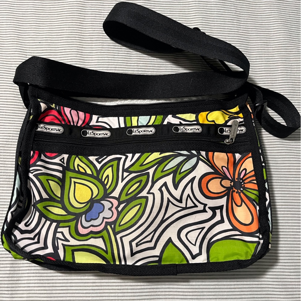 LeSportsac multicolored nylon shoulder bag